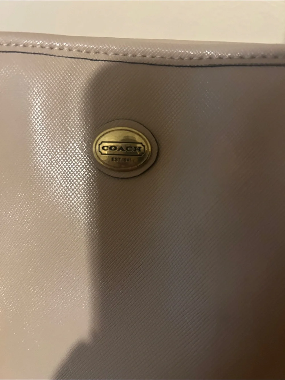 Coach spacious leather